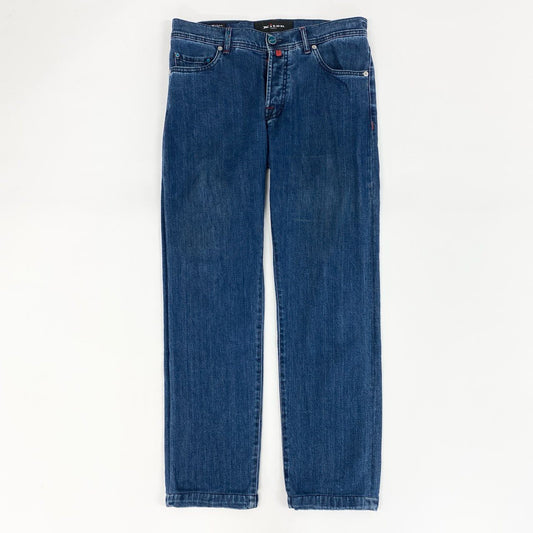 25f14 Kiton NAPOLI キートン キトン デニムパンツ ジーパン ５ポケットパンツ ボトムス サイズ32 インディゴブルー コットンポリウレタン メンズ イタリア製