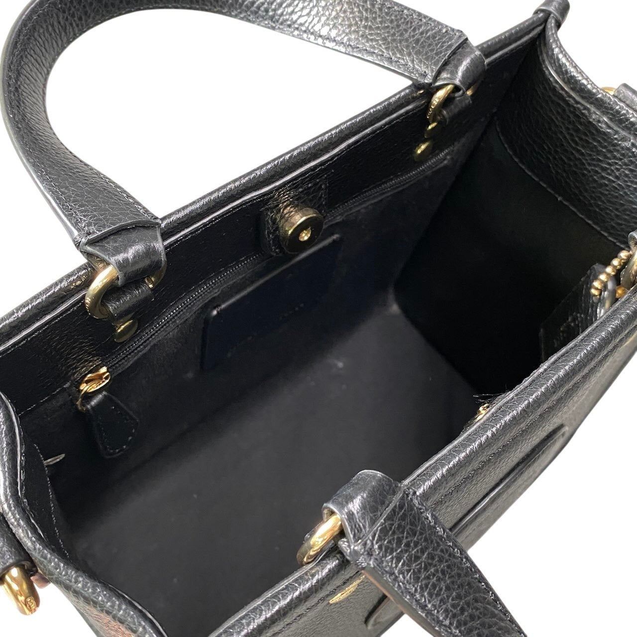 f11《極美品》 COACH コーチ デンプシー 2Way トートバッグ Dempsey 2-Way Shoulder Bag B23200 / C5268 ブラックt18r