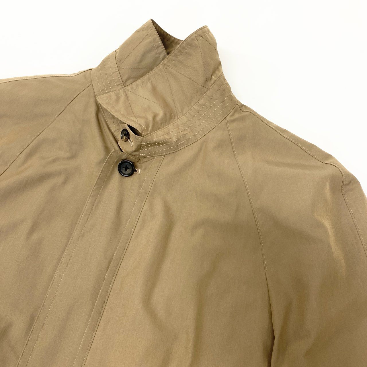 40k18 D`URBAN ダーバン ステンカラーコート ライナー付 ロングコート 比翼ボタン メンズ 紳士服 LL ベージュu02t