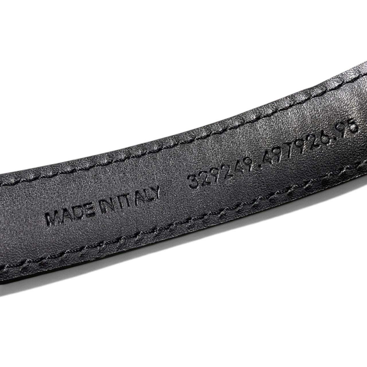 h20 SAINTLAURENT エディスリマン ウエスタンベルト イタリア製 ブラック レザー レディース 女性用k02i