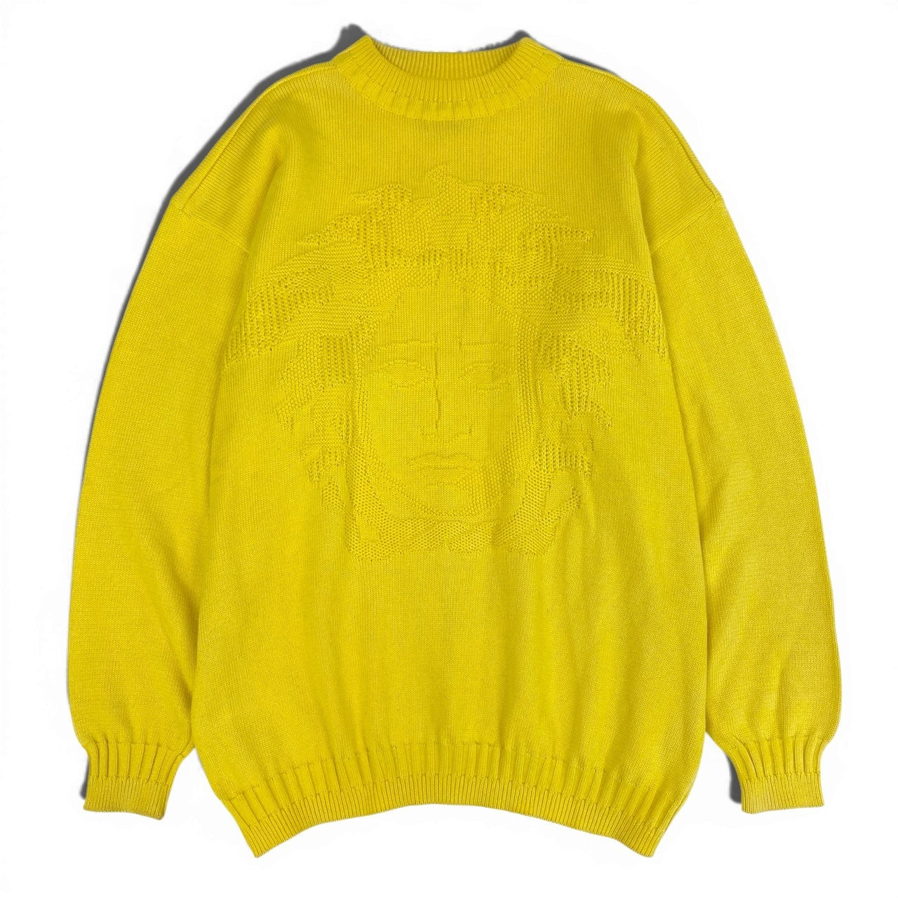 1L27 Vintage Versace ヴィンテージ ヴェルサーチ Medusa Jacquard Cotton Knit Sweater コットンニット セーター Size L メンズ 男性用k02i