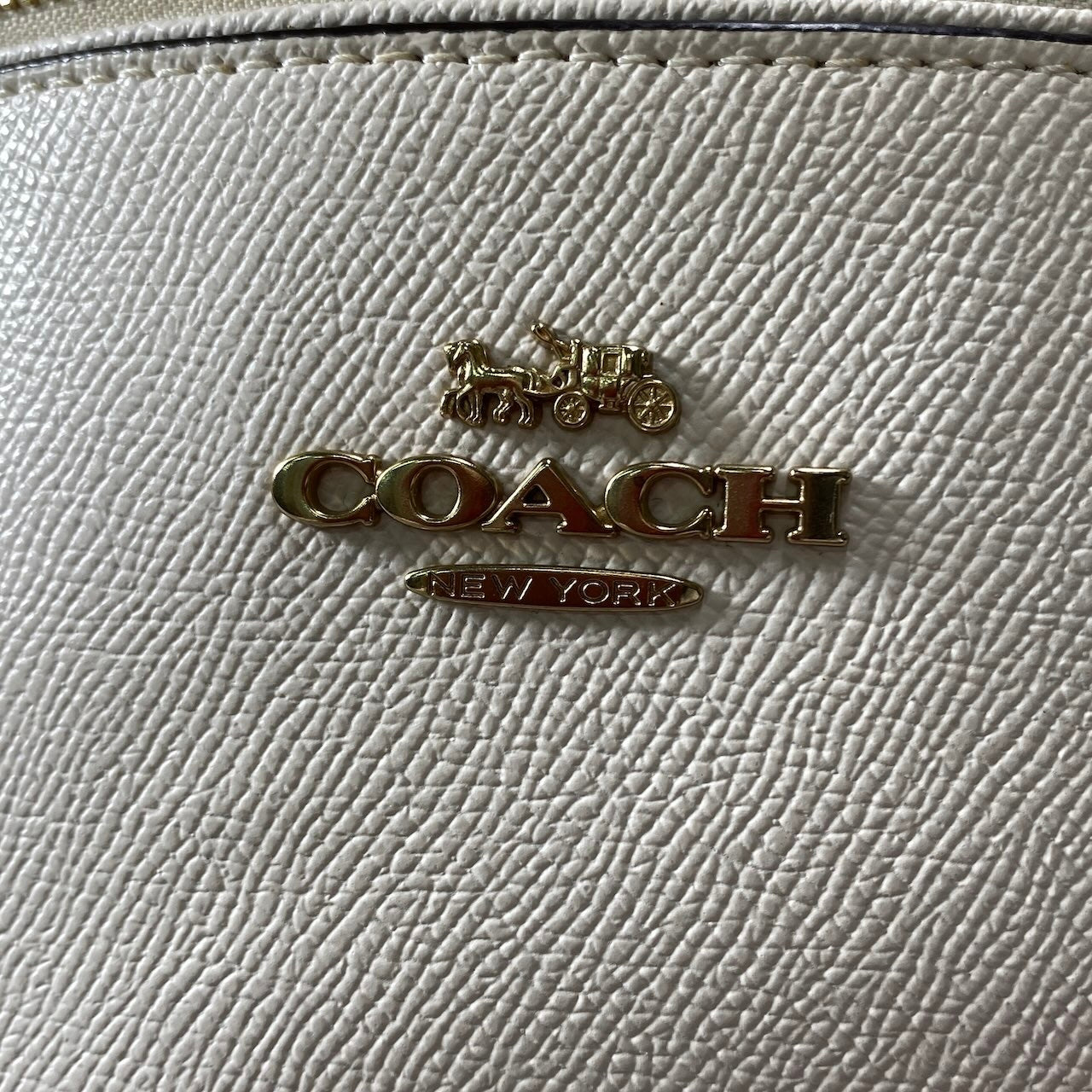 g9 《美品》 COACH コーチ ケンリー レザーリュック Kenley Leather Backpack C5680 ホワイト カバン 鞄t18r