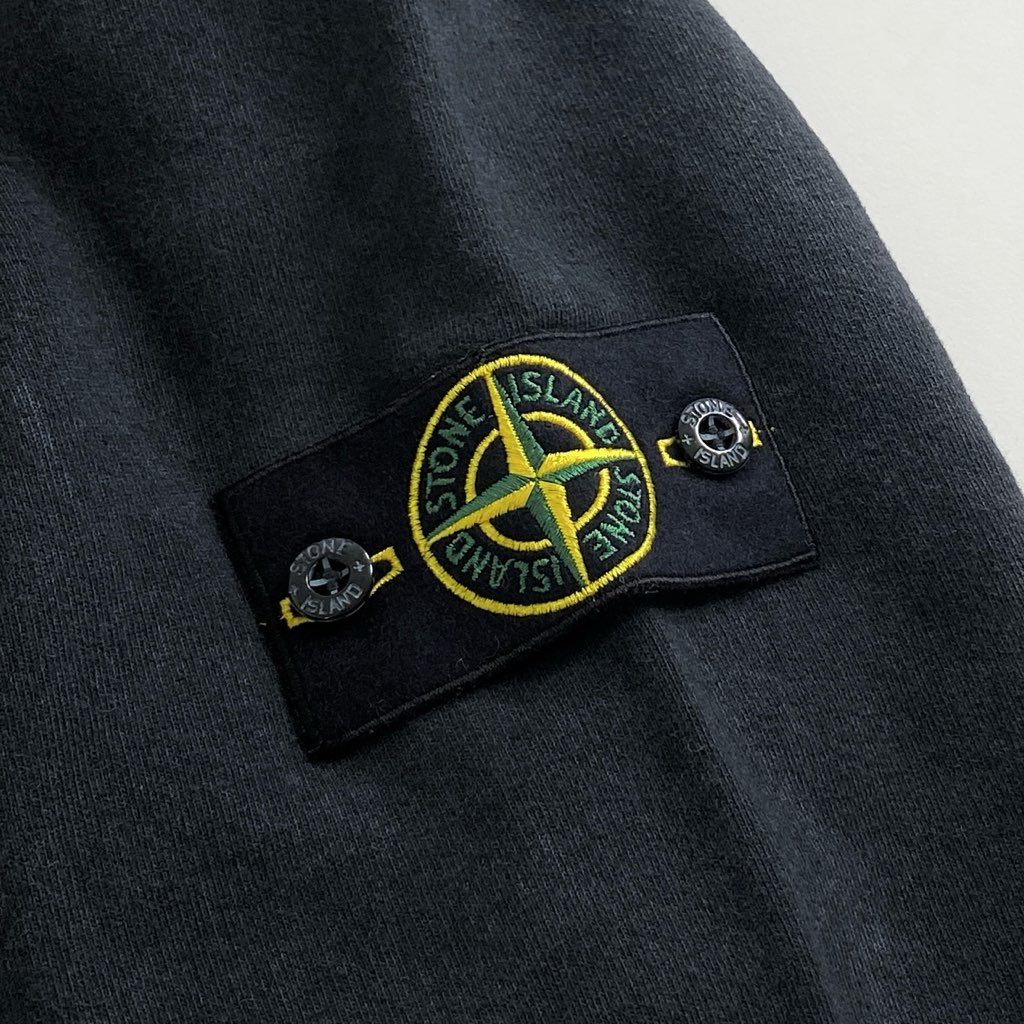 71g3 【未使用保管品】 タグ付 Supreme × STONE ISLAND シュプリーム ストーンアイランド Hooded Sweatshirt フーデッドスウェットシャツ パーカー プルオーバー 7025601S2 Mサイズ ブラック コットン