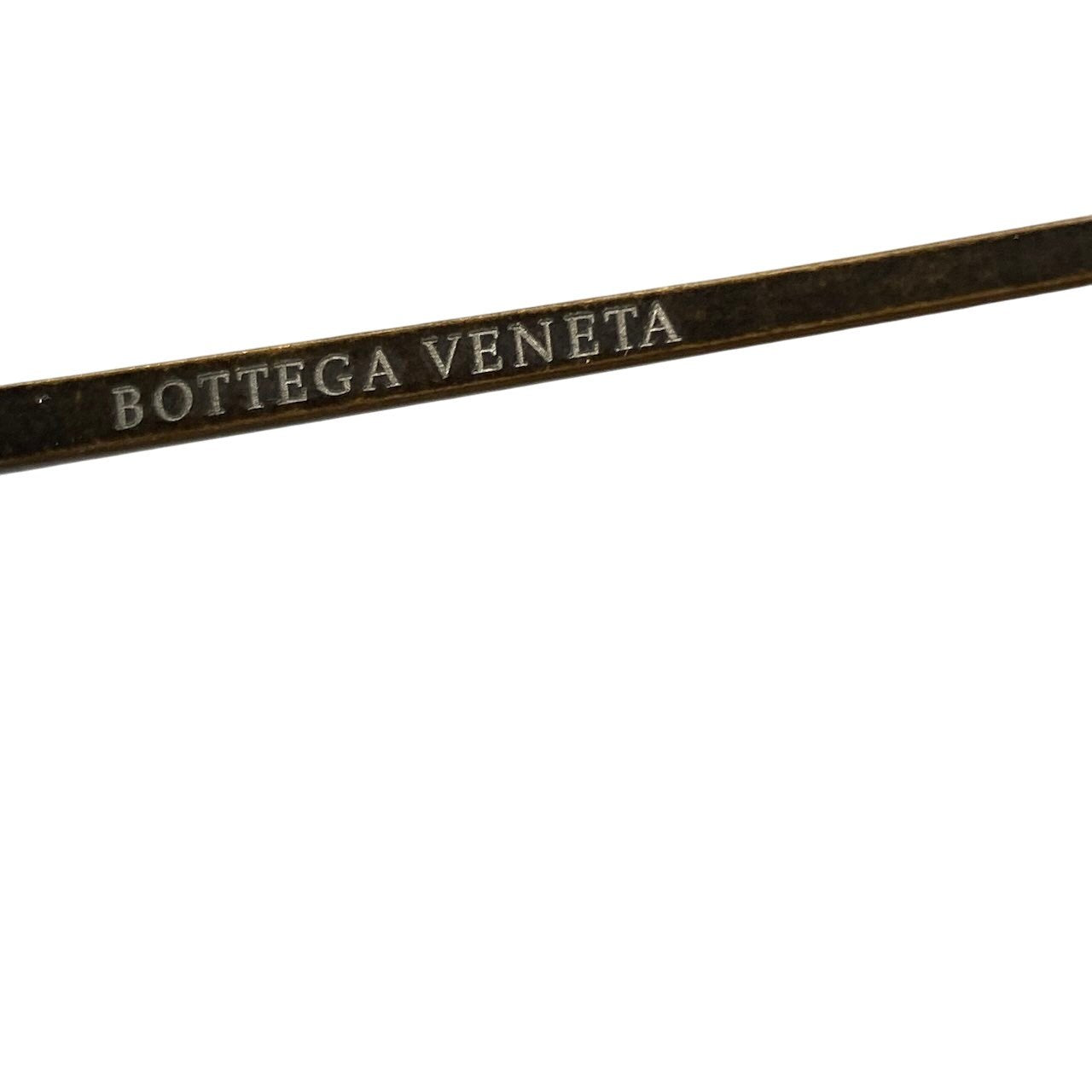 e13 BOTTEGA BENNETA ボッテガヴェネタ BV61/S ヴィンテージ加工 アビエーター サングラス  ゴールド系 イントレチャート ストラップ付ta1