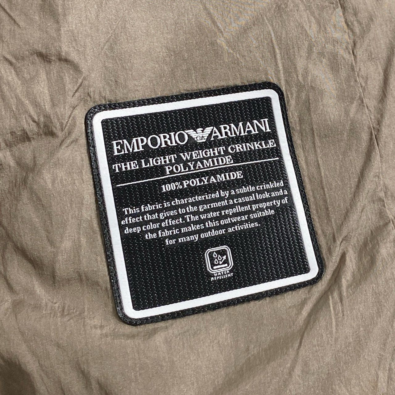 88j3 EMPORIO ARMANI エンポリオ アルマーニ 2023年 刺繍ロゴ ボンバージャケット 6R4B75 175 ブラウン アウター ダウンジャケット