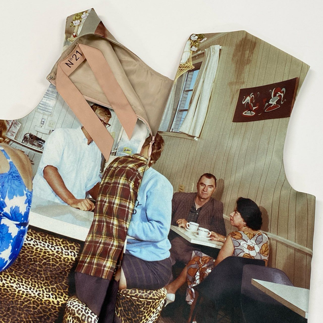 Ib26 N°21 ヌメロヴェントゥーノ グラフィックプリント ノースリーブワンピース ドレスワンピース 36 マルチカラー ポリエステル レディースu02t