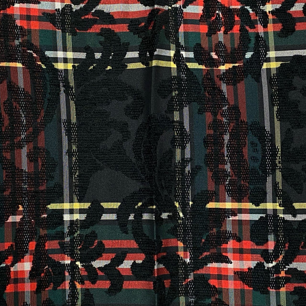 72b10 COMME des GARCONS HOMME PLUS コムデギャルソンオムプリュス スラックスパンツ AD2012 フラワーレース タータンチェック PJ-P044 XSサイズ マルチカラー メンズ 男性用k02i