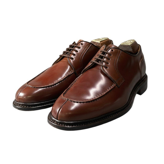 3g7 Berwick バーウィック CORDOVAN RIC コードバン シューズ 3682RDJR 26cm UK7 ブラウン レザー シューツリー付 革靴t18r