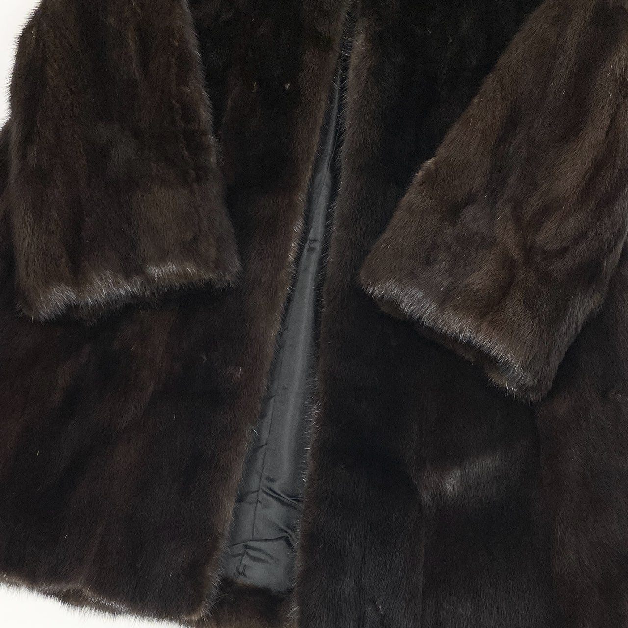 6a21 ANDRE CIGANER デミバフミンク ロングコート サイズF ブラウン 本毛皮 Mink Fur Long Coatt18r