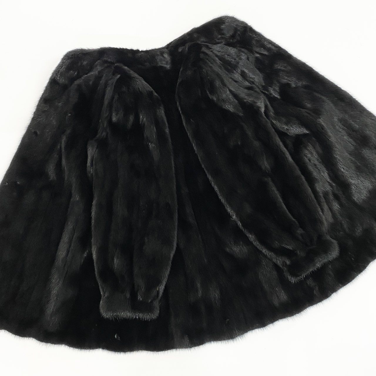 36a16 SAGA MINK サガミンク 銀サガ ダークミンク ファーコート サイズ11 ブラック 最高級本毛皮 Mink Fur Coatt18r