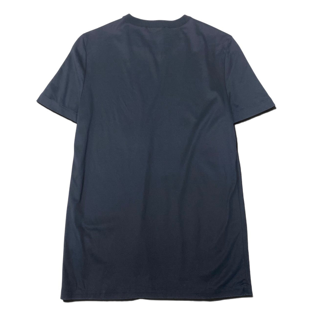 25i27 《美品》 Loro Piana ロロピアーナ 半袖カットソー Tシャツ メンズシャツ ロゴ刺繍 コットンシャツ イタリア製 FA15069 44 ブラック 綿100％ メンズ 男性用u02t