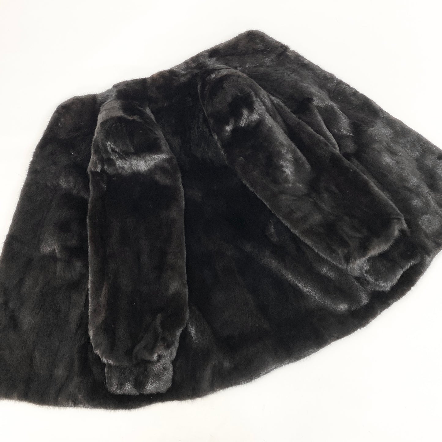 37i19 AMERICAN FUR AWARDS アメリカンファーアワード 星4 ダークミンク ミンクコート セミロングコート 毛皮コート L ブラック系 ミンクファー レディース アメリカンウルトラu02t