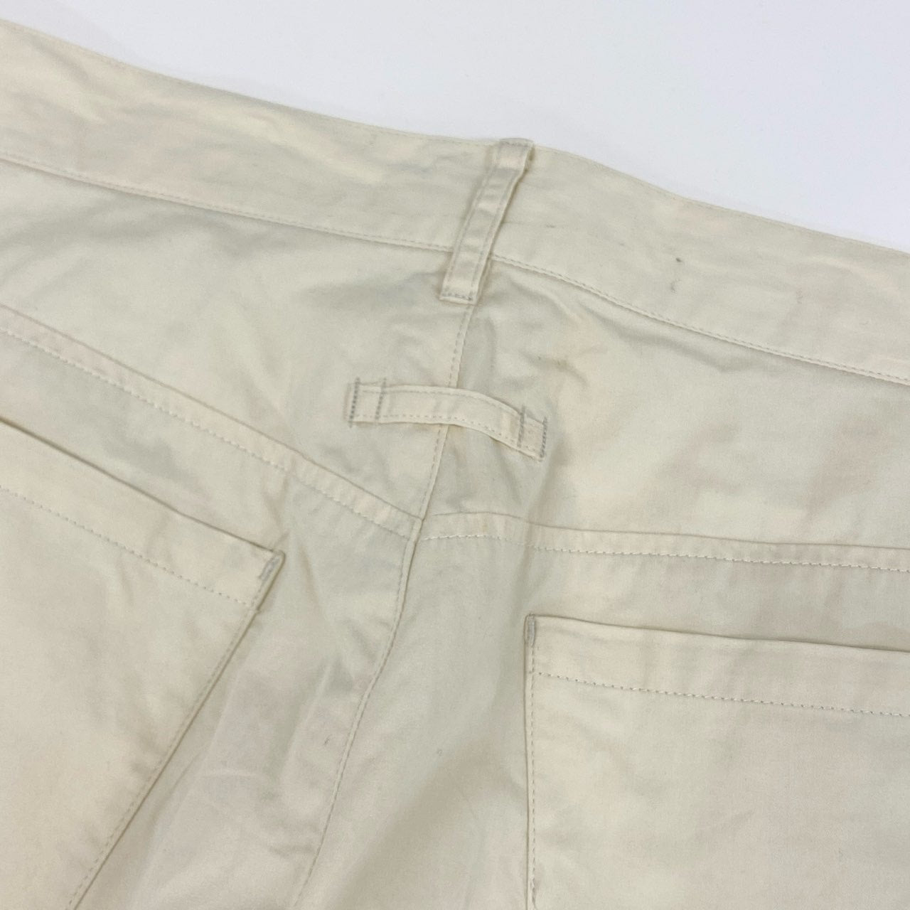 22f18 Jean Paul GAULTIER HOMME ジャンポールゴルチエ オム 切替パターン 5ポケット カラーパンツ ボトムス サイズ50 アイボリー コットン100％ メンズ