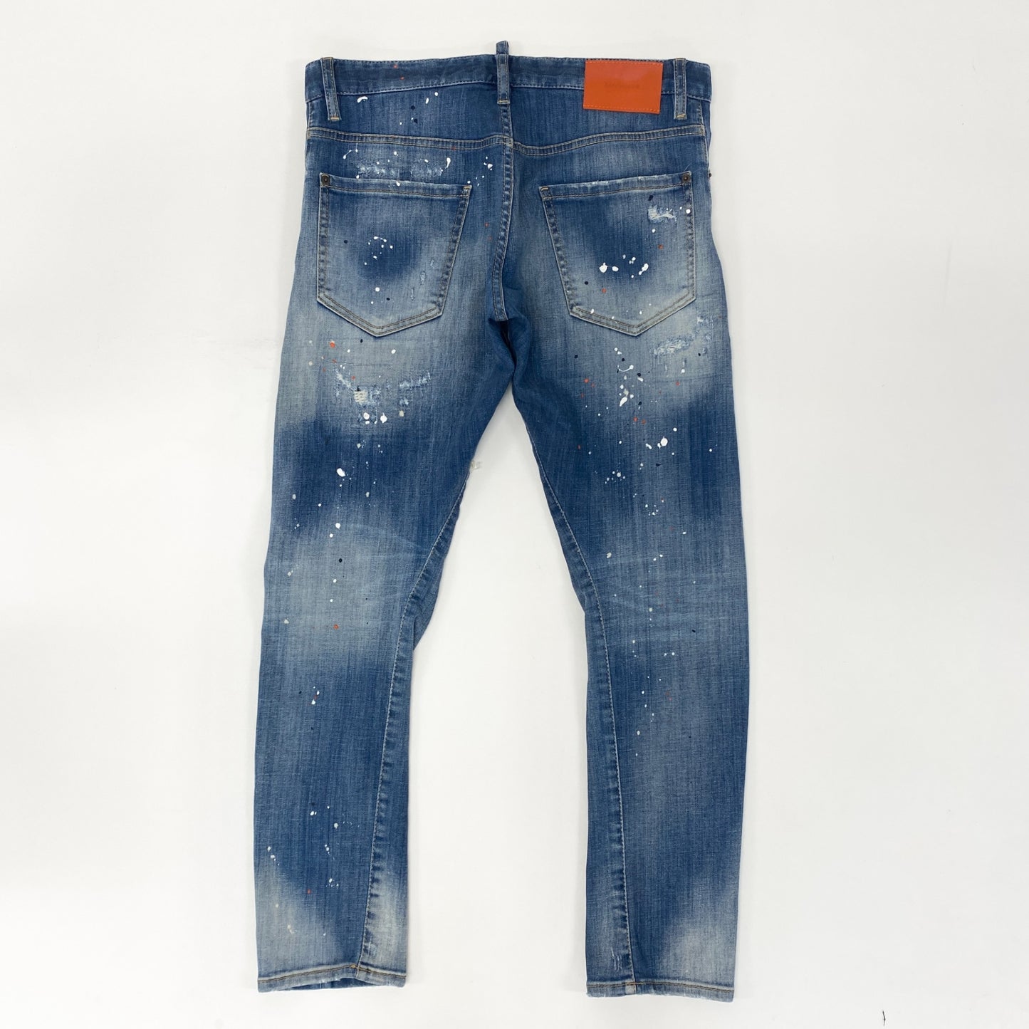 21i29 《美品》DSQUARED2 ディースクエアード Sexy Twist Jean セクシーツイスト デニムパンツ ボトムス ヴィテージ加工 S71LB1028 S30342 46サイズ ネイビー メンズu02t