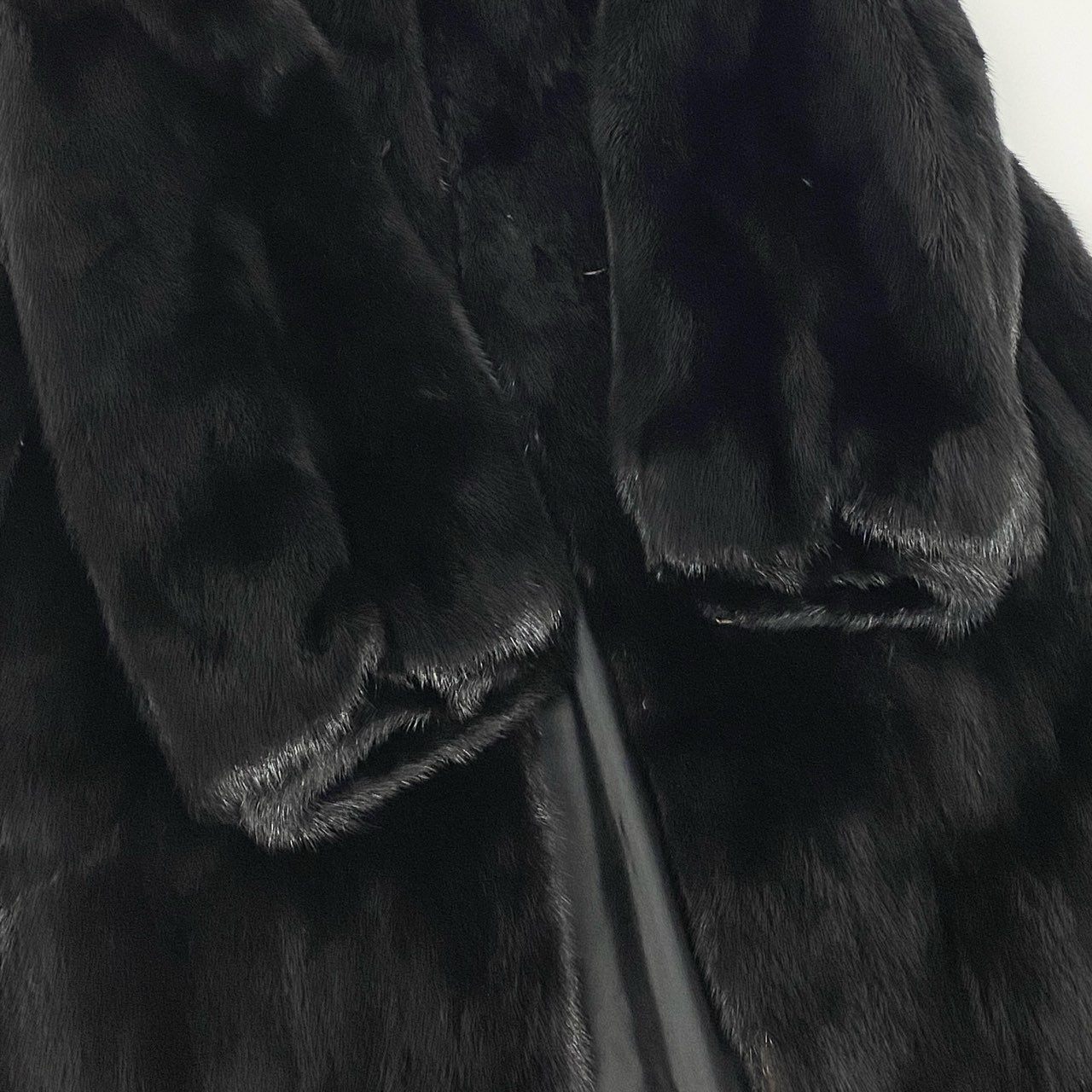 6a21 SAGA MINK サガミンク 銀サガ ダークミンク 丈112cm 超ロングコート サイズ13 ブラック 最高級本毛皮 Dark Mink Fur Long Coatt18r