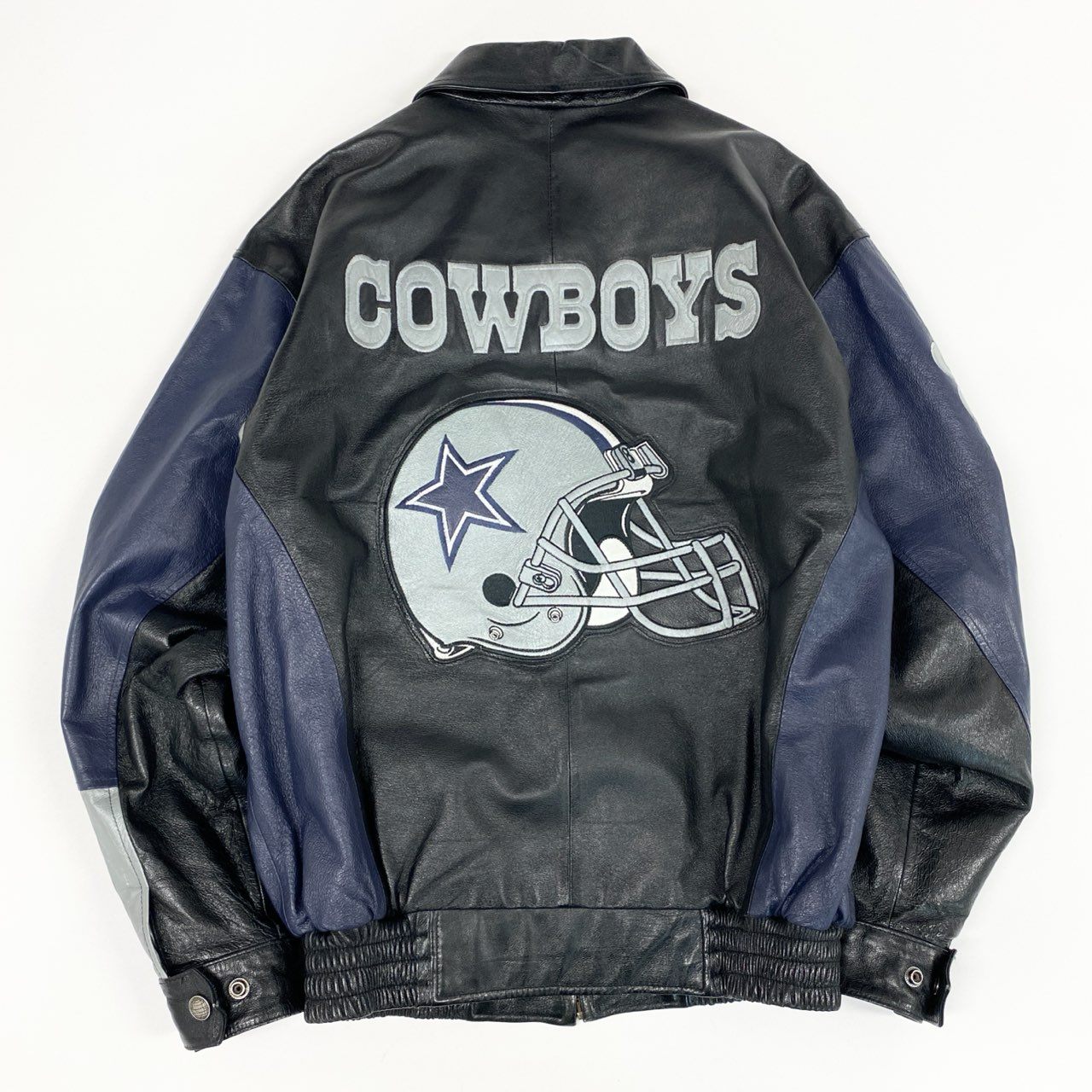 8a20 Cow Boys カウボーイズ G-Ⅲ NFL DALLAS ダラス レザージャケット S ブラック leather アメフト Vintage ヴィンテージ