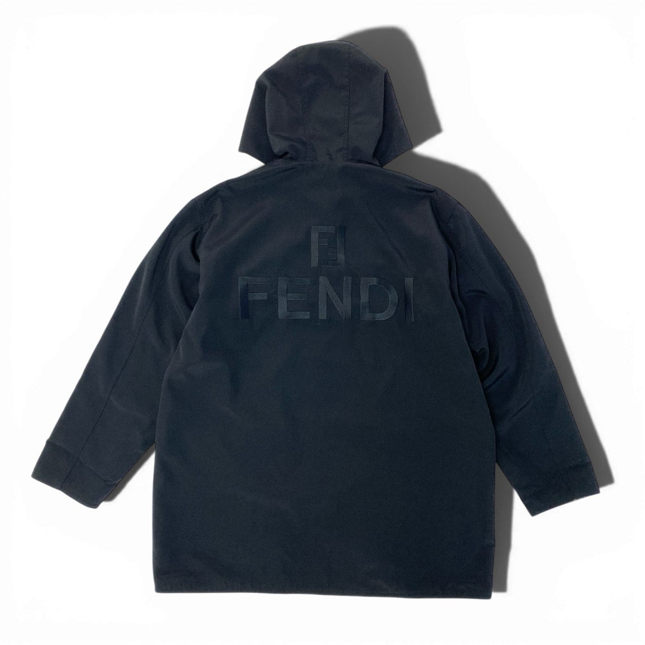 11b6 FENDI フェンディ ロゴレオパードパターン リバーシブルコート アウター ジップアップ ブラウン系 ユニセックスu02t