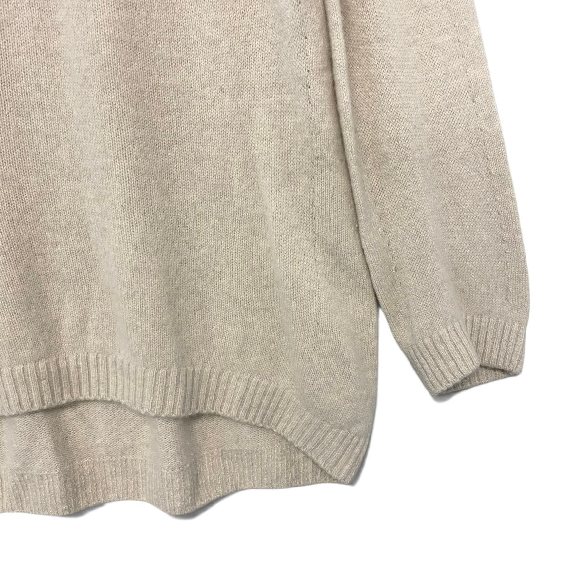 61i14 si:m スィーム カシミヤニット Vネックニットカーディガン トップス 38サイズ アイボリー カシミヤ100％ レディース 女性用u02t