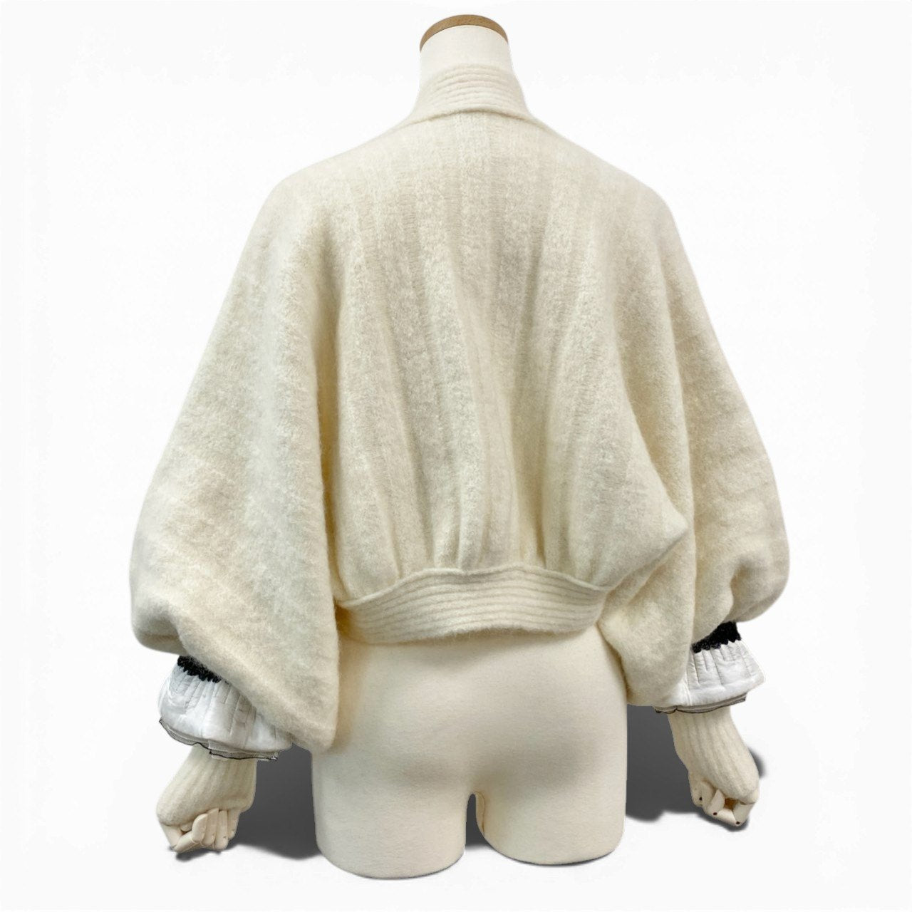 54a9 CHANEL シャネル 2010 モヘアニットカーディガン Mohair Jacket P37120K02326 42サイズ アイボリー レディース 女性用ta1