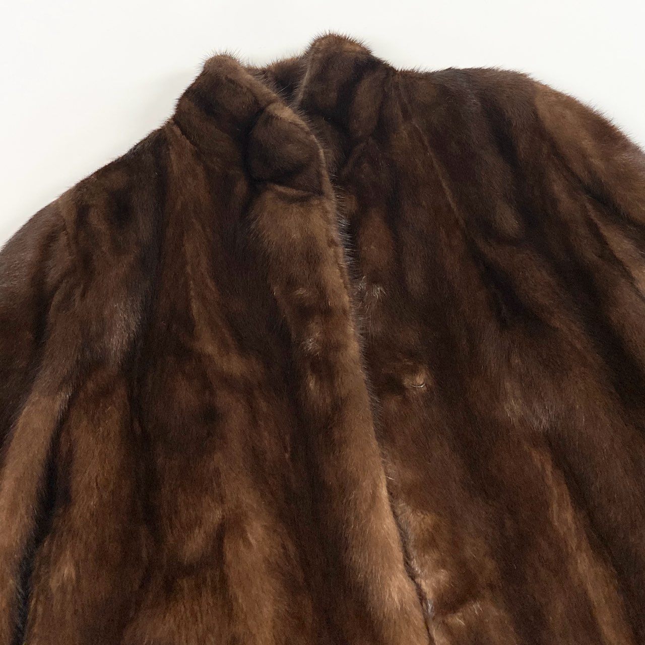 41L12 デミバフミンク ミンクコート セミロングコート 毛皮コート 15 ブラウン系 ミンクファー レディースu02t