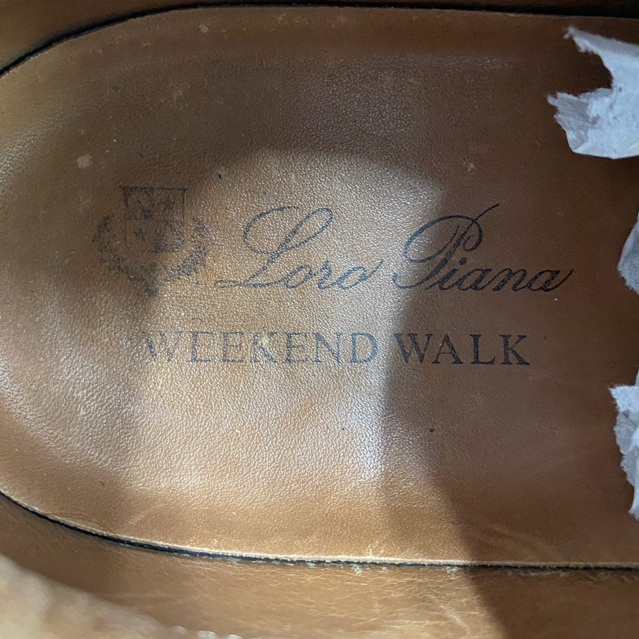 2f4 Loro Piana ロロピアーナ WEEKEND WALK スウェードレザー ローカットスニーカー 40 ネイビー スエード イタリア製 シューズ