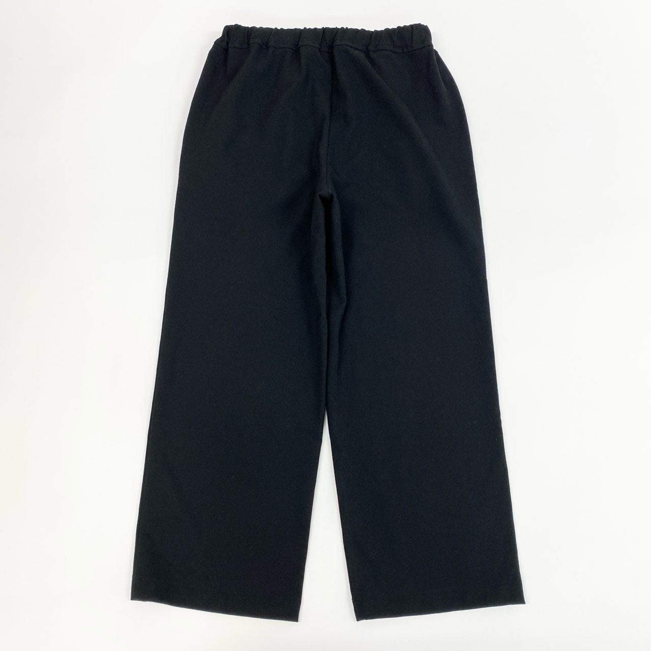 60j27《極美品》Y's for Living ワイズフォーリビング ワイドスラックス パンツ ボトム 裏起毛 日本製 ブラック メンズu02t