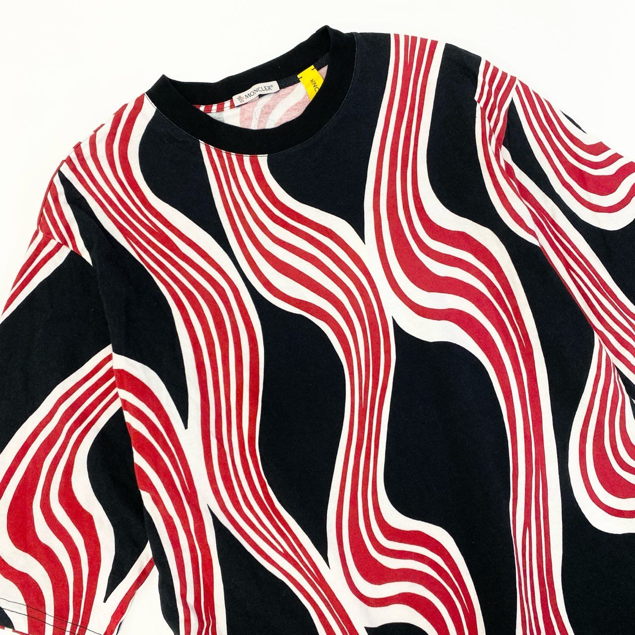 Ma19 MONCLER モンクレール × JW Anderson ALL OVER PRINT SS T-SHIRT サイズS カットソー Tシャツ ブラック レッドt18r