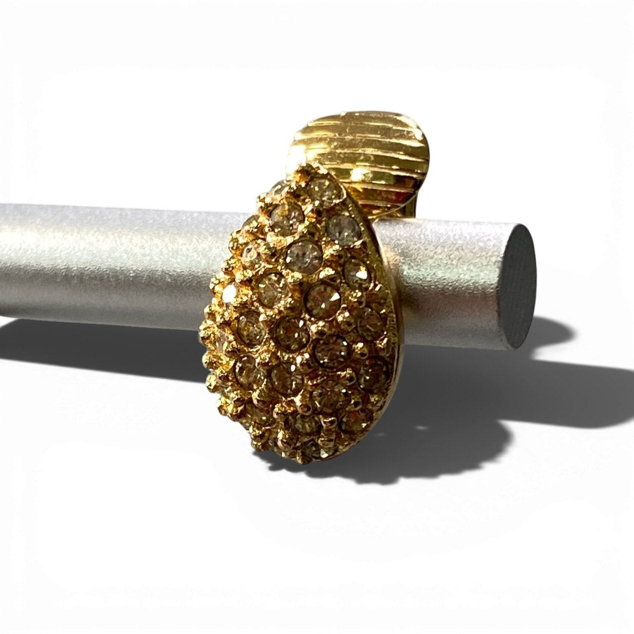 c4 Christian Dior クリスチャンディオール ドロップラグジュアリーイヤリング ゴールド ラインストーン Drop Luxury Earringt18r