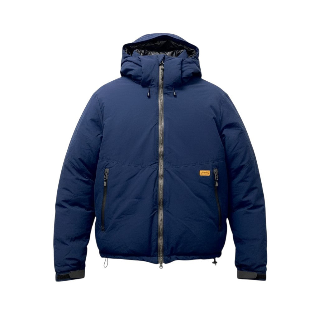 23c16 NATAL DESIGN ネイタルデザイン エンハンスドフーディー ダウンジャケット アウター Mサイズ ブルー ナイロン100％ メンズ 男性用o07t