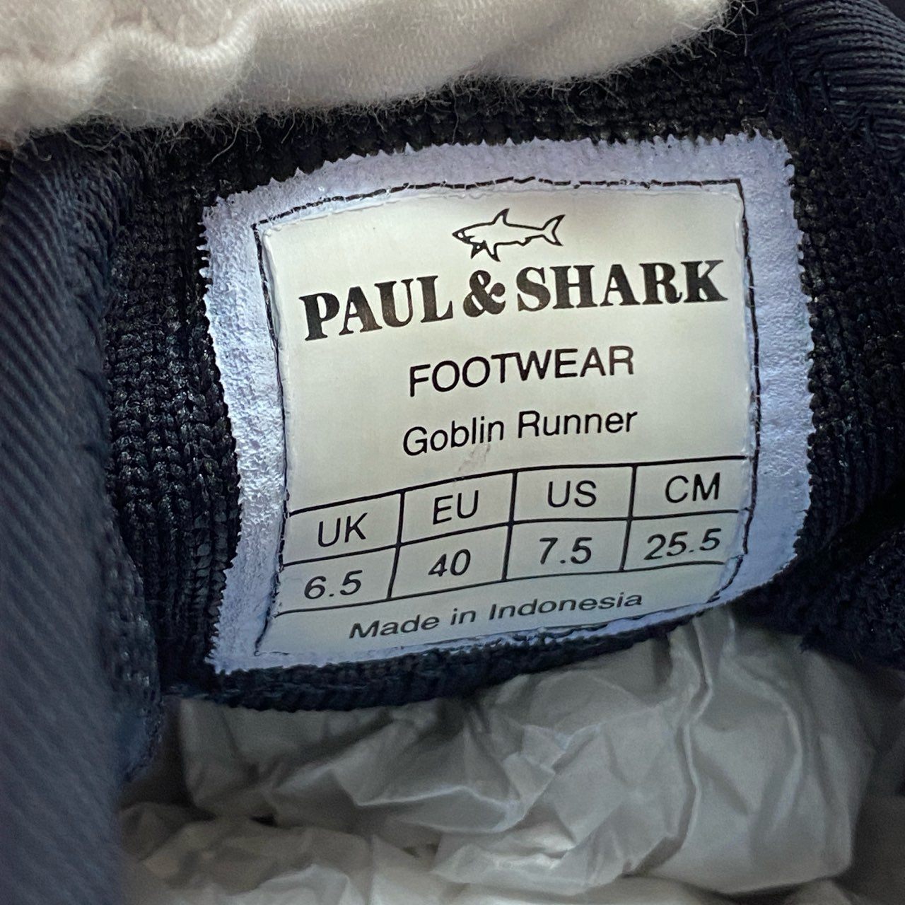 7j28 《未使用品》定価￥47,300 PAUL&SHARK ポールアンドシャーク Goblin Runner ゴブリンランナー ランニングシューズ スニーカー 23418004 25.5cm ネイビー トレーニング 速乾性◎ ストレッチ性◎