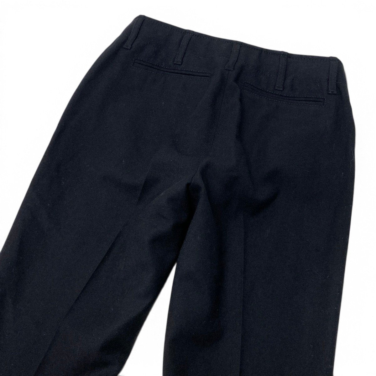 Ei25 GUCCI グッチ 2002 トムフォード期 Y2K スラックスパンツ ボトムス イタリア製 38 ブラック ウール レディースo07t