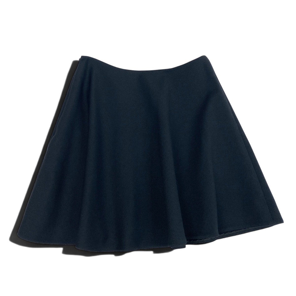 h17 【美品】PRADA ミニスカート フレアスカート 36サイズ ブラック ナイロン100％ レディース 女性用k02i