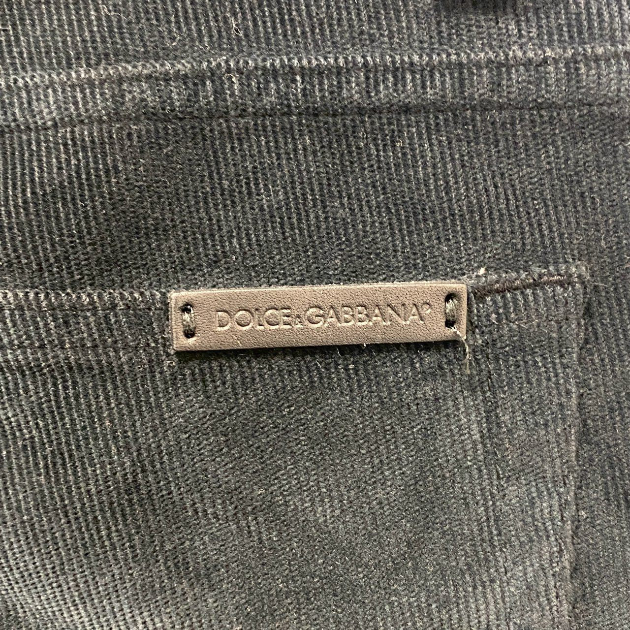 12b19 DOLCE&GABBANA ドルチェアンドガッバーナ コーデュロイパンツ スキニーパンツ ストレッチ 46サイズ ブラック メンズ 男性用u02t