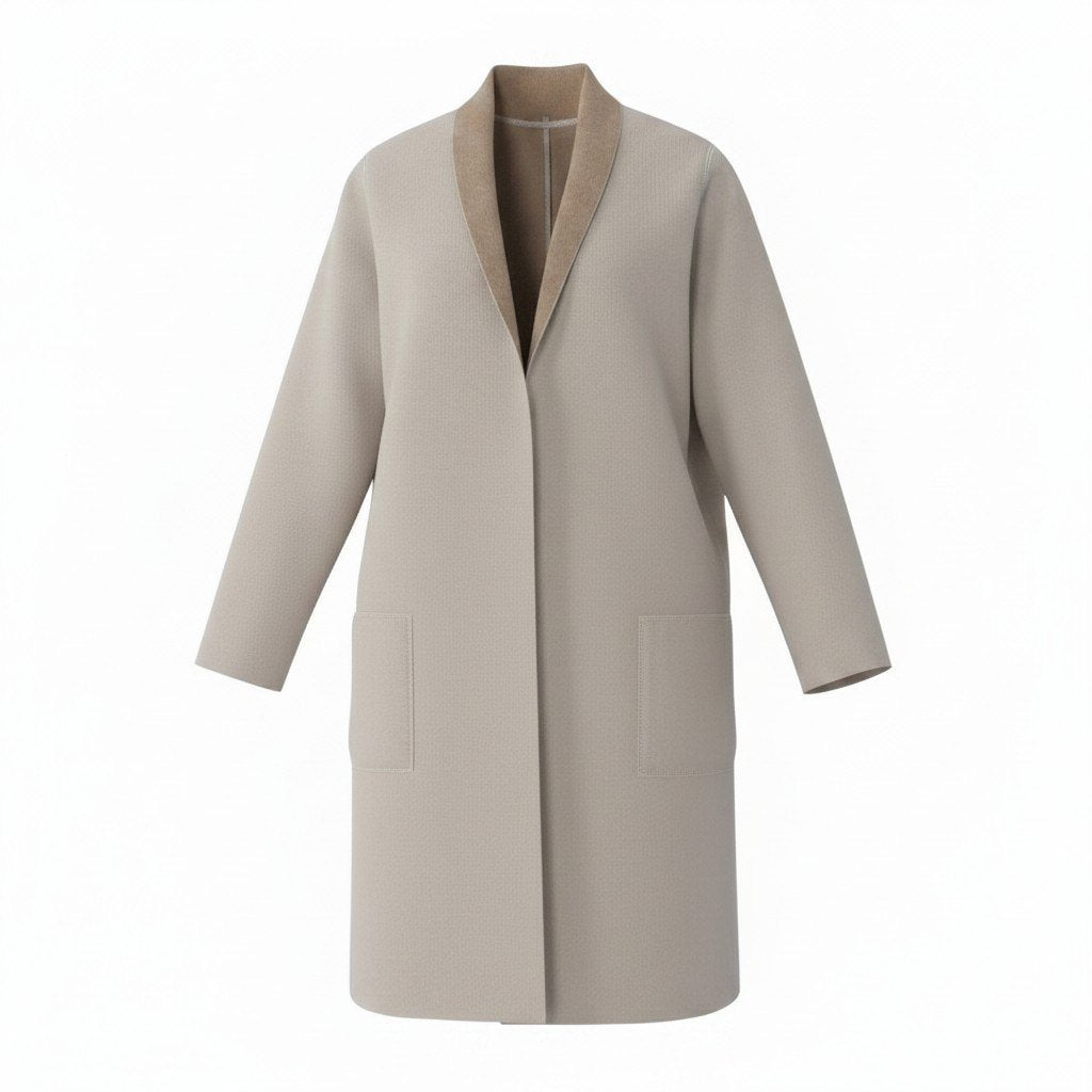 26f16 MaxMara マックスマーラ  ウールコート アウター Sサイズ ベージュ レディース 女性用u02t
