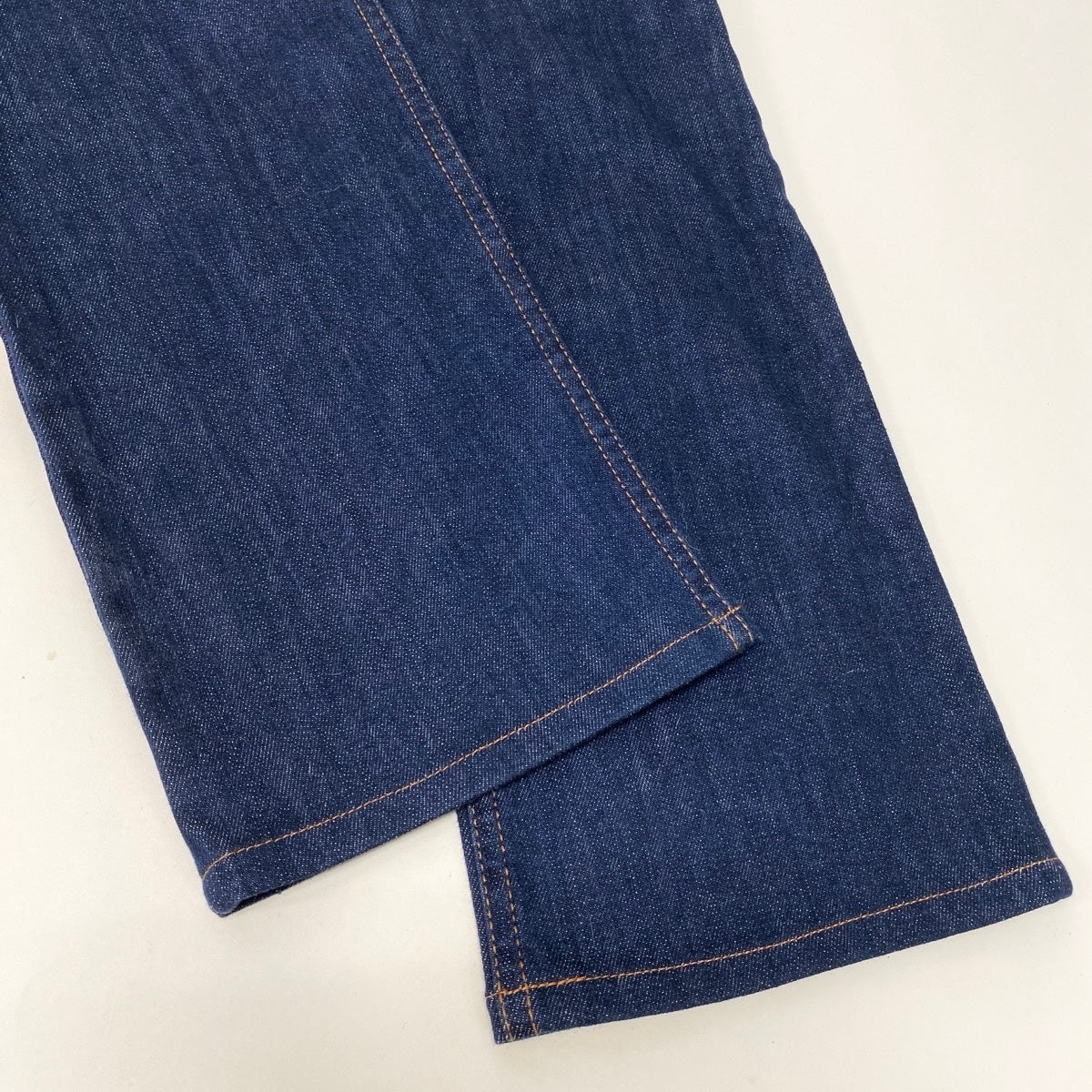 Ef25 LOEWE ロエベ デニムパンツ ジーンズ ブランドロゴ刺繍 革パッチ レディース 女性用 インディゴブルーu02t