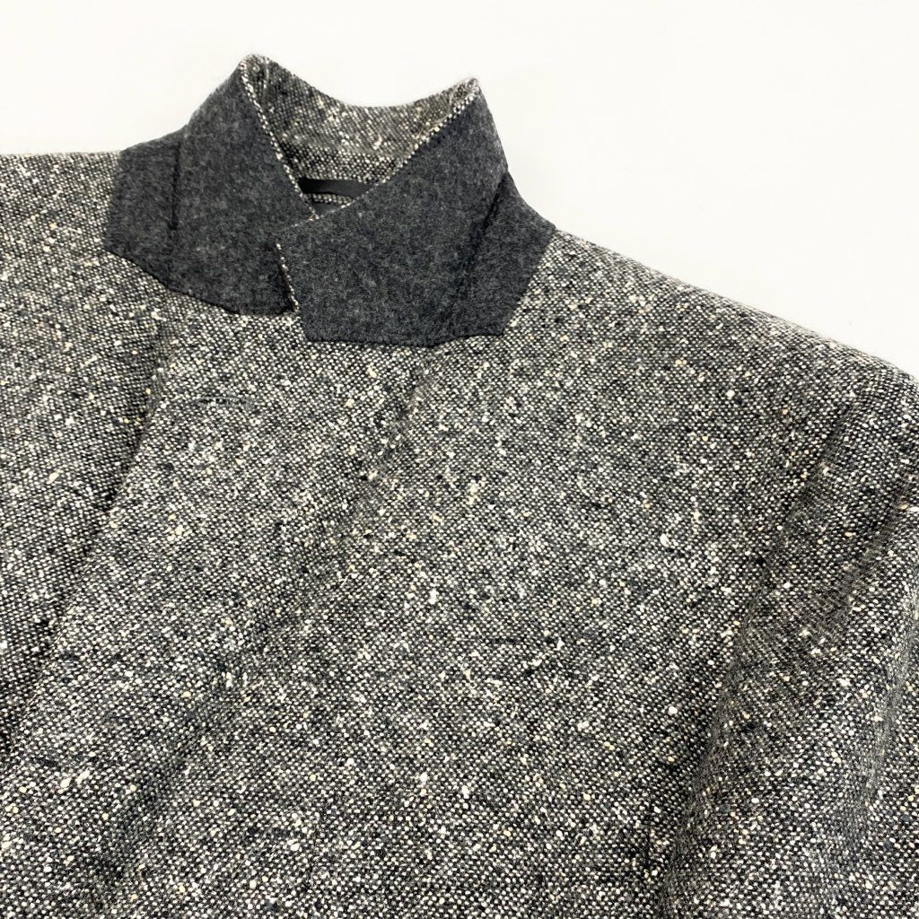 23L22【美品】BURBERRY バーバリー テーラードジャケット ツイードジャケット 日本製 BB5サイズ グレー系 カシミヤ100％ メンズo07t
