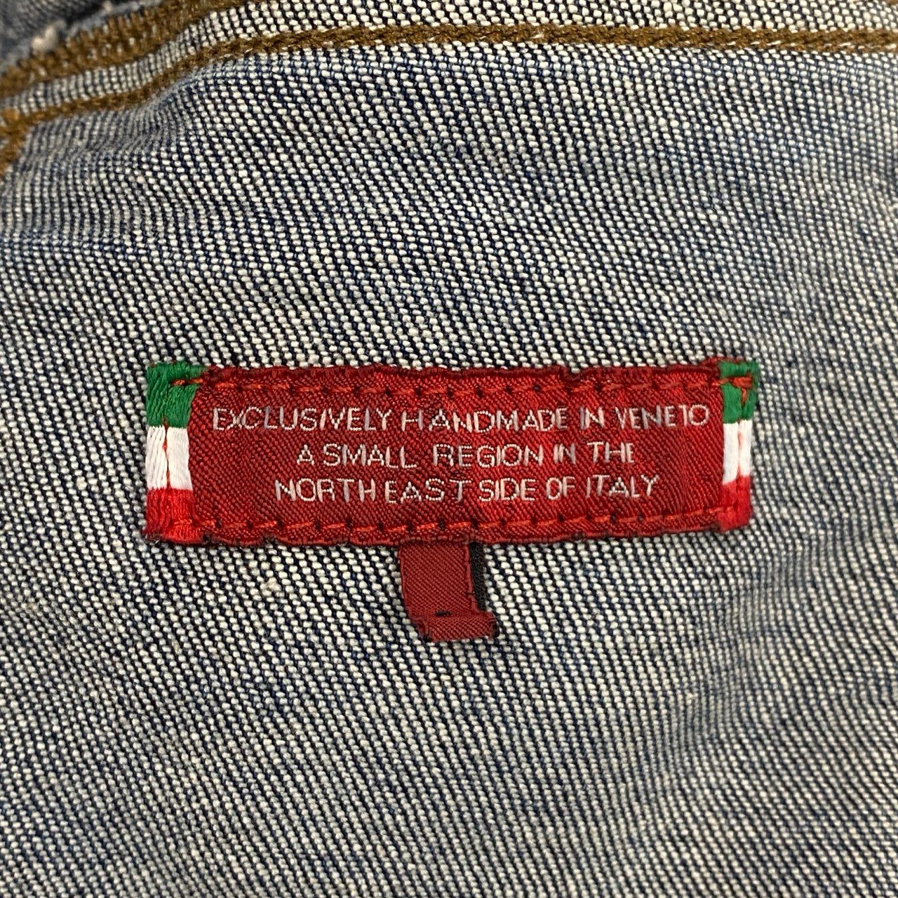 39L15 JACOB COHEN ヤコブコーエン ヴィンテージウォッシュ ストレッチデニムジャケット アウター Sサイズ相当 インディゴ レディースo07t