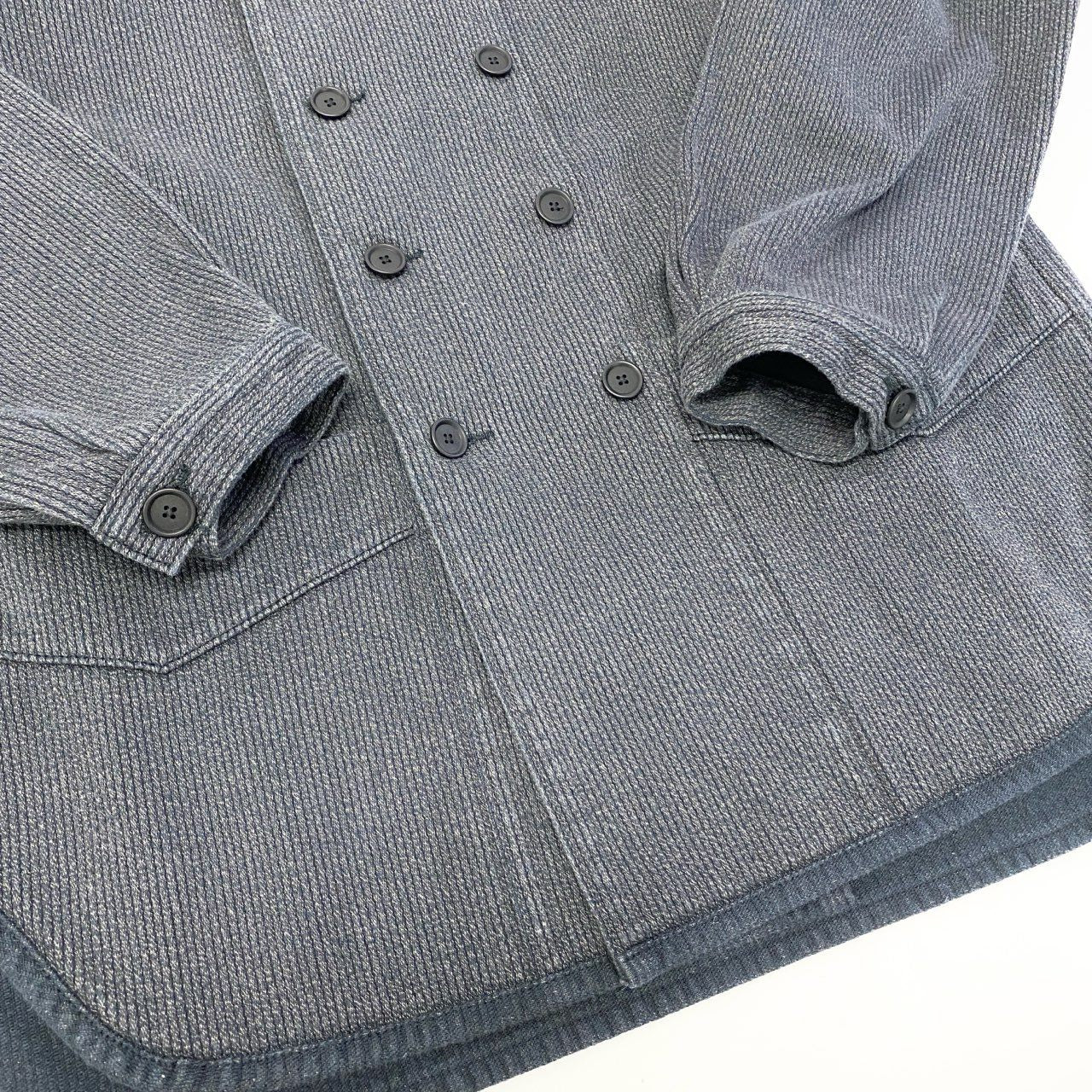 58c5 AUBERGE オーベルジュ KLLAR SABLE セサミ ダブルフレンチカバーオール ジャケット サイズ42 グレー系k02i