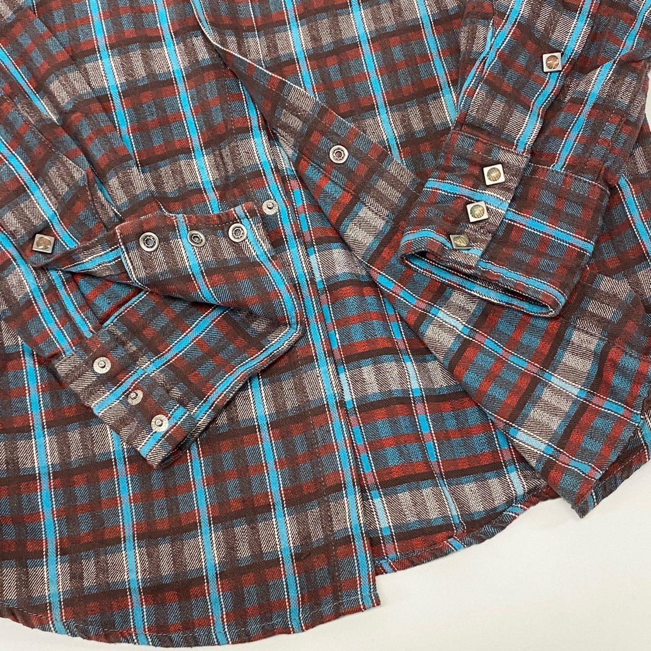 28k5 Lee リー WESTERNER チェックシャツ ウエスタンシャツ 長袖 メンズ 紳士服 M マルチカラー コットン100％o07t