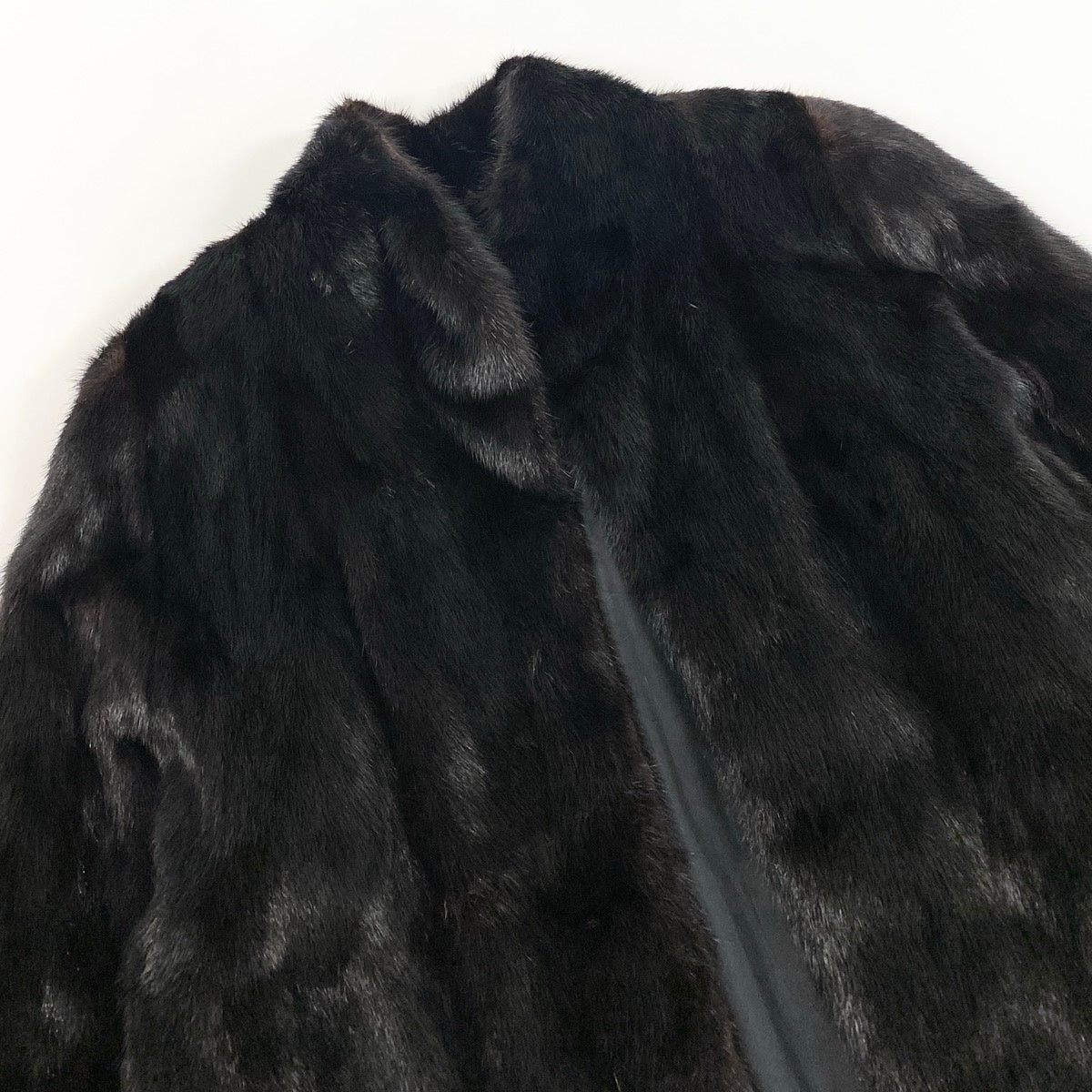 42g8 SAGA MINK ROYAL サガミンク ロイヤル 金サガ ダークミンク ロングコート サイズ11 ブラック 最高級本毛皮 Mink Fur Long Coatt18r