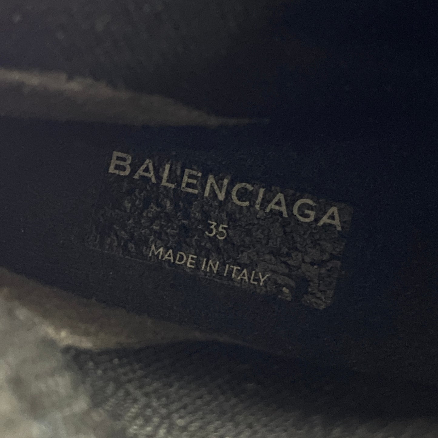 8l25 BALENCIAGA バレンシアガ SPEED TRAINER スピードトレーナー ソックススニーカー 35 ブラック イタリア製 シューズ