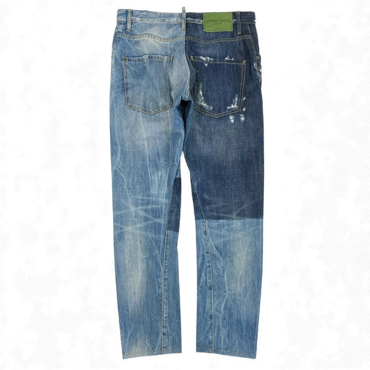 49L9 DSQUARED2 ディースクエアード Classic Kenny Jean デニムジーンズ ダメージ リペア加工 S74LA0893 S30281 48サイズ インディゴ メンズo07t