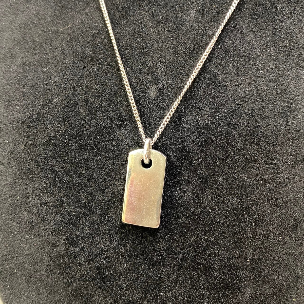 j15 Christian Dior クリスチャンディオール ロゴラインストーン プレートネックレス Logo Rhinestone Plate Necklace シルバーt18r