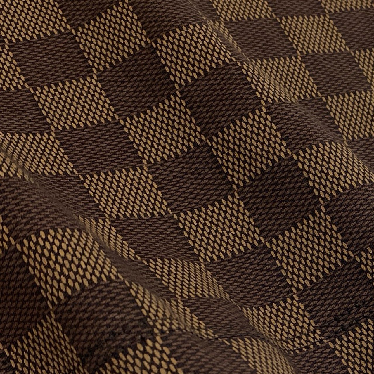 Mc16【未使用】LOUIS VUITTON ルイヴィトン ダミエ Tシャツ 半袖カットソー サイズS ブラウン メンズ トップスta1