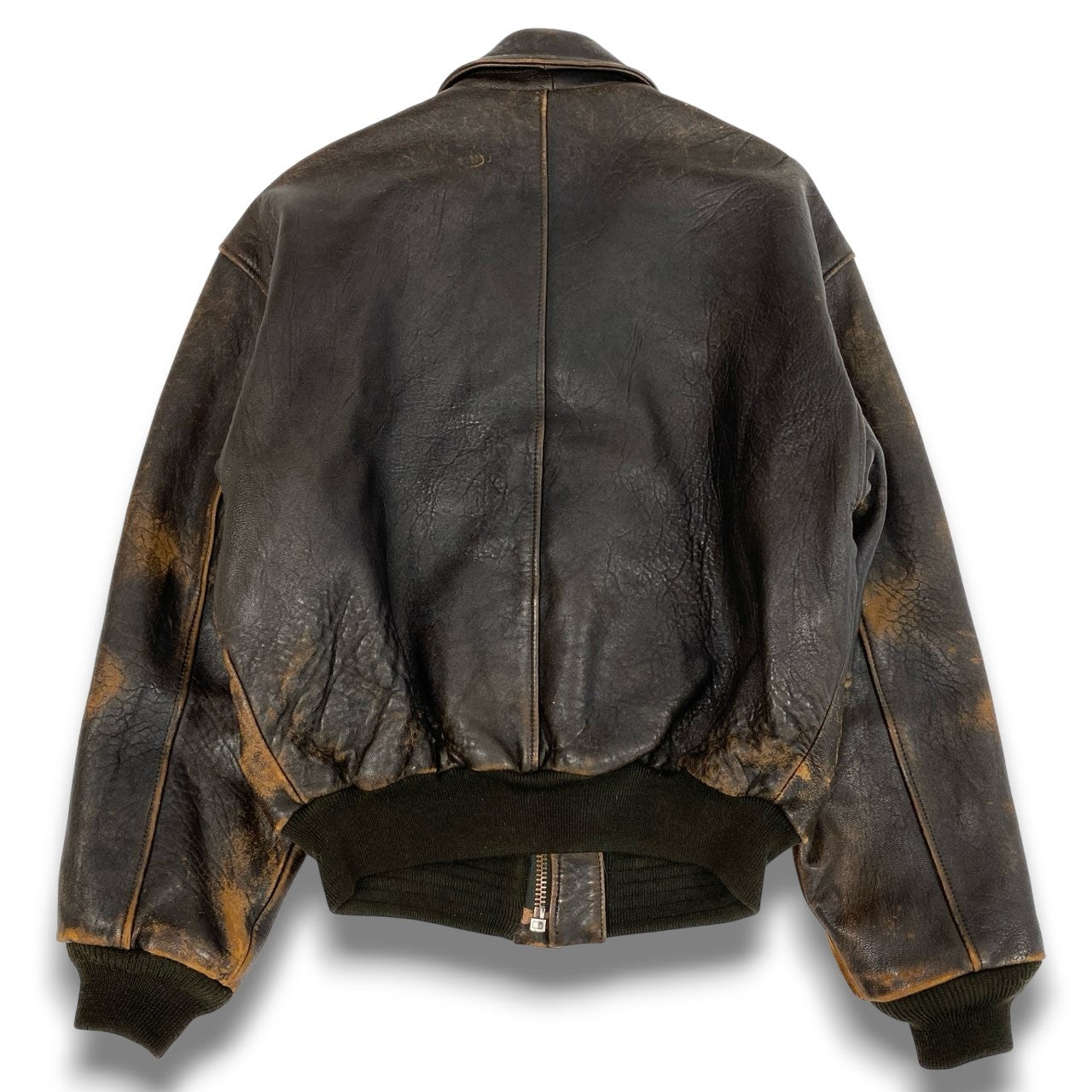 8b20 AVIREX アヴィレックス TYPE A-2 レザージャケット フライトジャケット U.S.ARMY AIR FORCES M ブラウン レザー メンズu02t