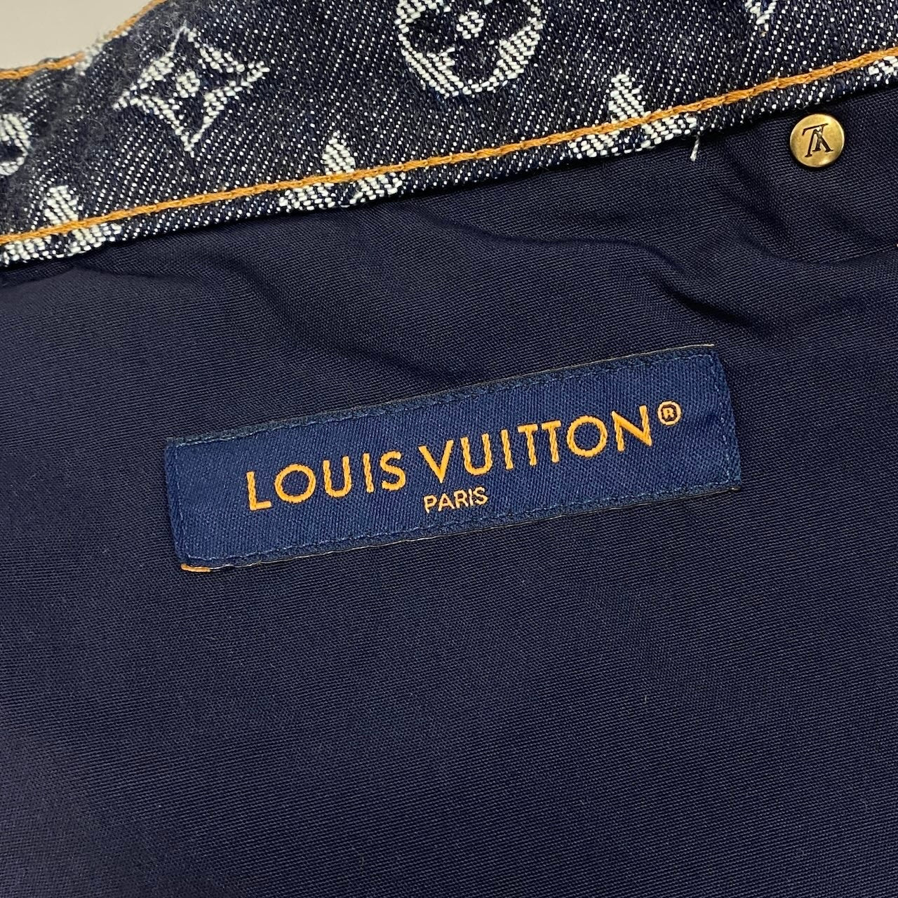 d2 《未使用品》 LOUIS VUITTON ルイヴィトン 24AW モノグラム ジャガード デニムパンツ Monogram Jacquard Denim Pants サイズ34 インディゴブルー タグ付t18r