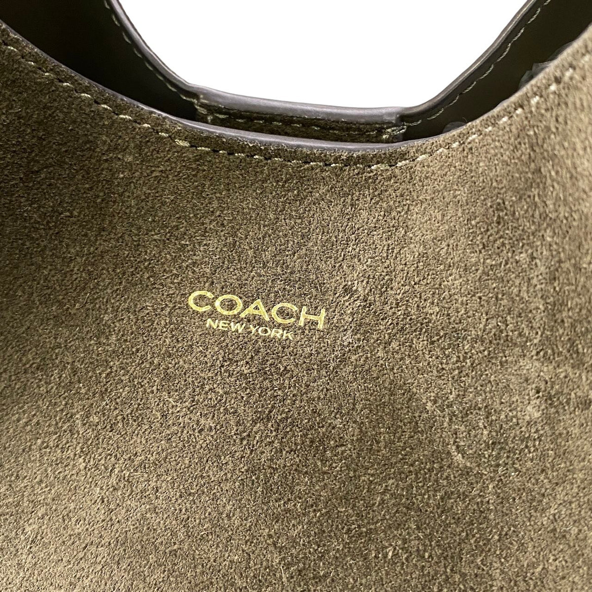j19 COACH コーチ ブルックリン ホーボー ワンショルダーバッグ Brooklyn Hobo Leather Shoulder Bag CW637 カーキ レザーt18r
