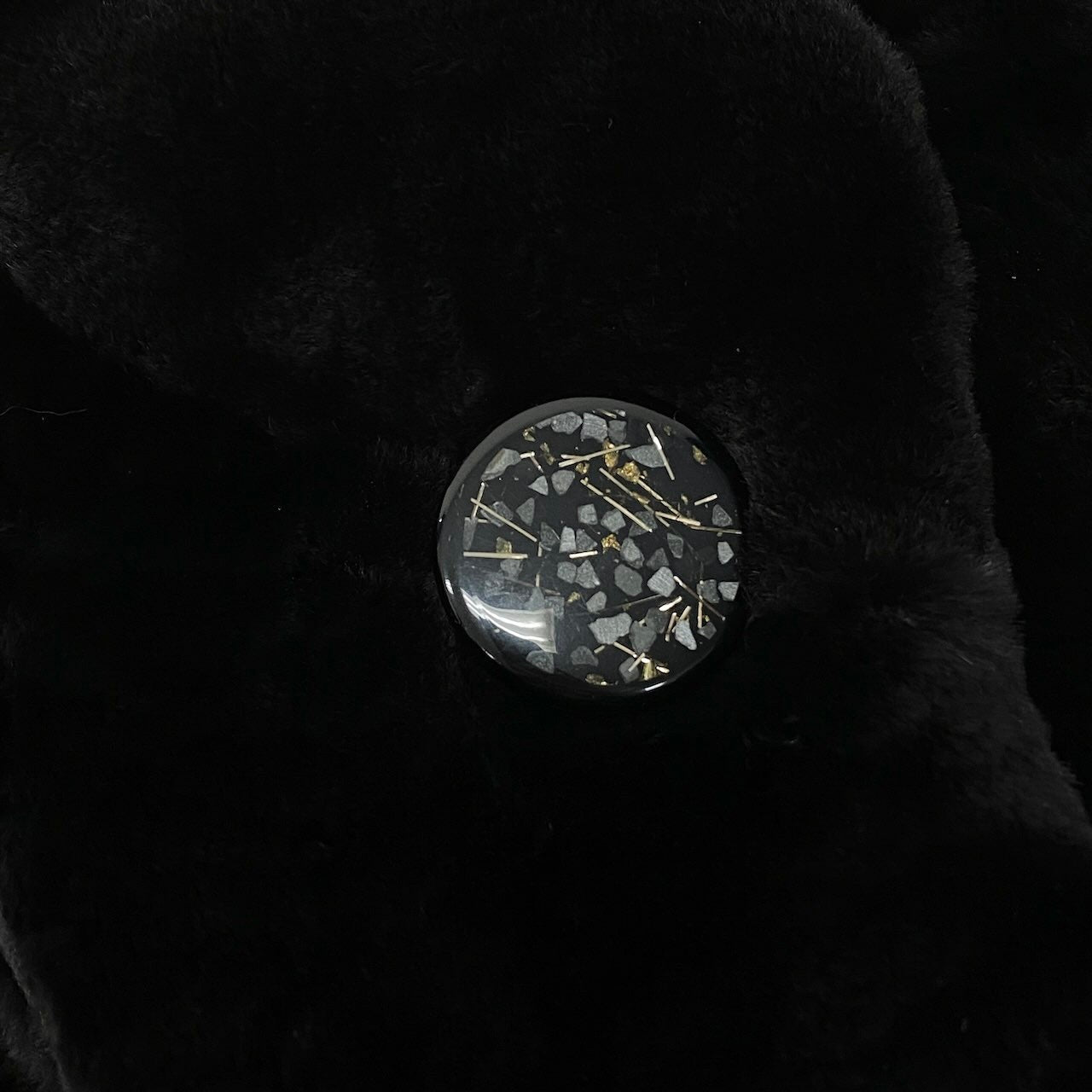 48c18 SAGA MINK サガミンク 銀サガ 波模様 シェアードミンク ファーコート サイズF ブラック 本毛皮 Mink Fur Coatt18r
