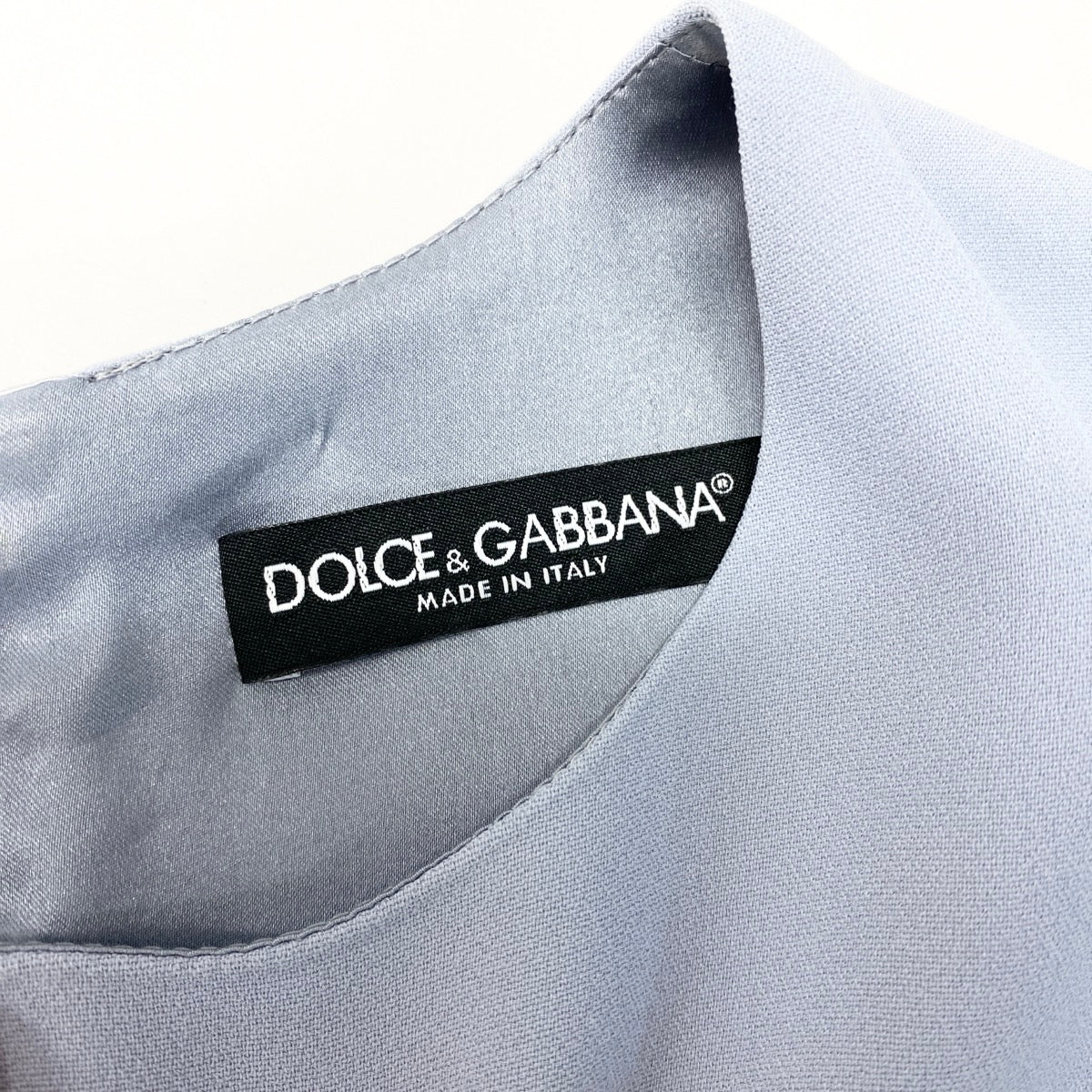 32e13 DOLCE&GABBANA ドルチェアンドガッバーナ Hortensia アジサイ フラワー装飾 ノースリーブワンピース ドレス イタリア製 F6YK4Z 40 ライトブルー シルク レディースo07t