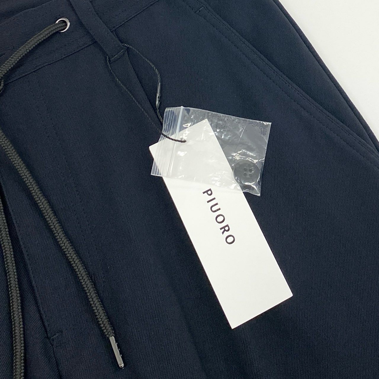 66g8 【未使用】 PIUORO ピウオロ ストレッチ◎ カーゴパンツ ジョガーパンツ ナイロン混 無地 レディース 女性用 タグ付き PR01P03 02 ブラック 画像参照